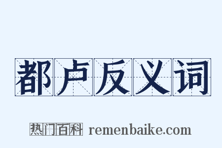 都卢反义词是什么意思的图片